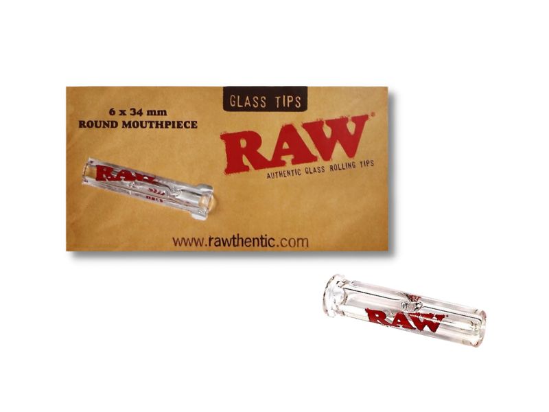 RAW Glass Tips Filtro de vidrio Boquilla redonda